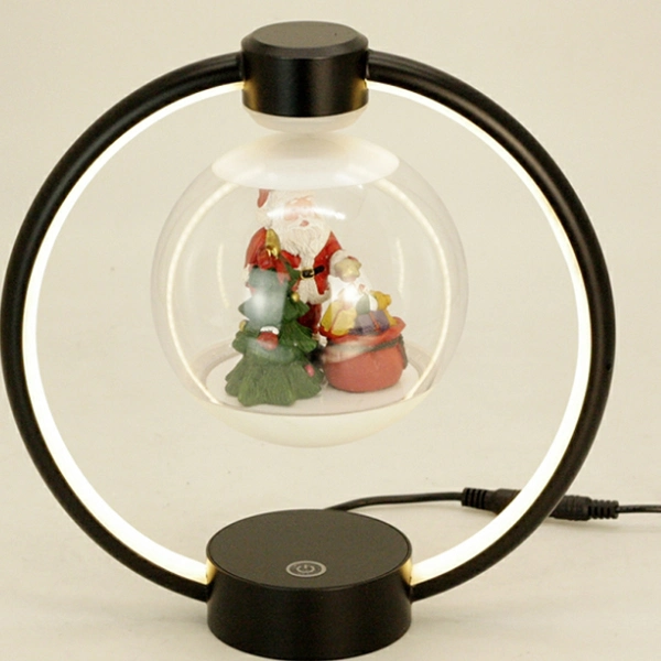 New Hotsale Promotion Gift Magnetic Levitation Floating 14cm Christmas Ball Light Gift Lamp